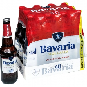 Пиво б/а светлое BAVARIA Malt 12шт*0,45 л